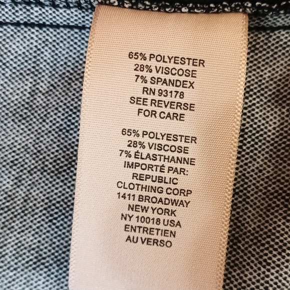 New Philosophy blazer houndstooth plaid 3/4 sleeves notched collar pockets XS - Picture 8 of 8